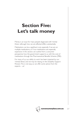 Section Five: Let`s talk money