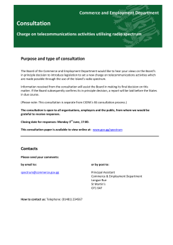 Charge on telecommunications activities utilising radio spectrum