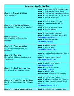 Science Study Guides