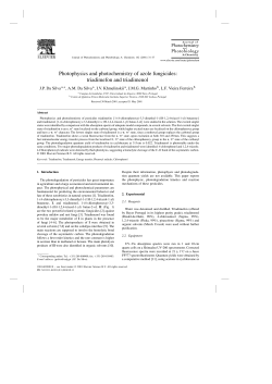 Photophysics and photochemistry of azole fungicides: triadimefon