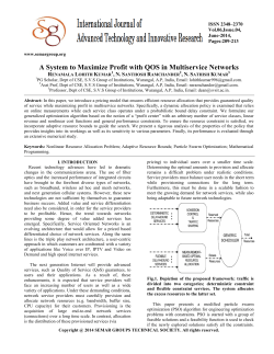 A System to Maximize Profit with QOS in Multiservice