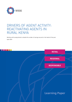 drivers of agent activity: reactivating agents in rural kenya