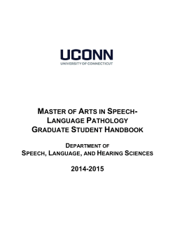 Academic Faculty - Department of Speech, Language, and Hearing