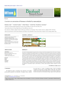 - Biofuel Research Journal