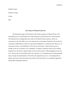 Surname Student`s Name Professor`s Name Course Date The