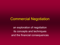 Commercial Negotiation
