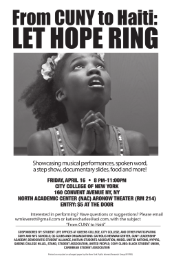Showcasing musical performances, spoken word, a step show