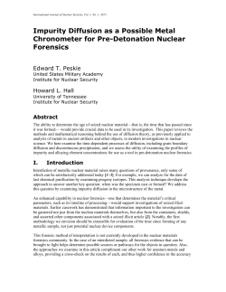 Impurity Diffusion as a Possible Metal Chronometer for Pre