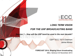 How will the UHF band be used in the next decade?