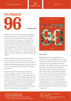 Upcoming Book Release March 2017 Melbourne Books Number 96