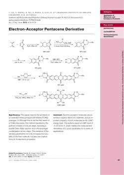 Electron-Acceptor Pentacene Derivative