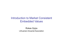 Introduction to Market Consistent Embedded Values