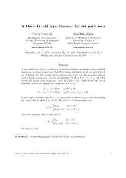 A Deza&ndash;Frankl type theorem for set partitions