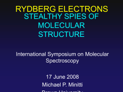RYDBERG ELECTRONS