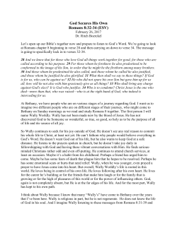 God Secures His Own Romans 8:32-34 (ESV)