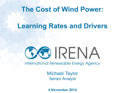 learning rate analysis for wind - Renewable Energy Costs