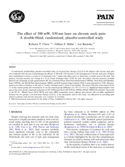 The effect of 300 mW, 830 nm laser on chronic neck