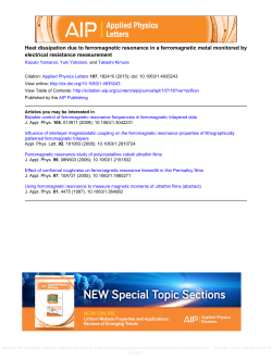 Heat dissipation due to ferromagnetic resonance in a ferromagnetic