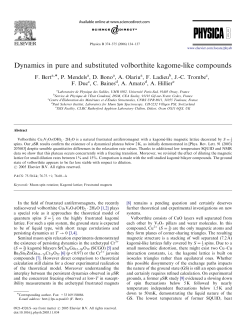 Dynamics in pure and substituted volborthite kagome