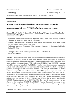 Directly catalytic upgrading bio-oil vapor produced by