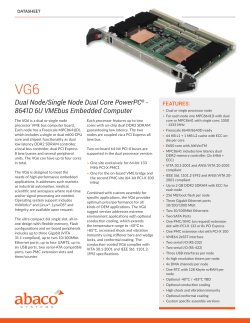 Dual Node/Single Node Dual Core PowerPC