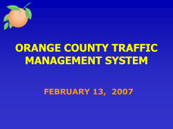 Traffic Management System Update