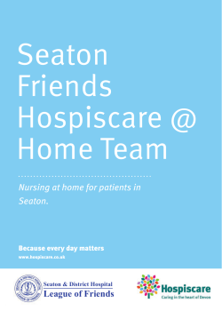 Seaton Friends Hospiscare @ Home Team