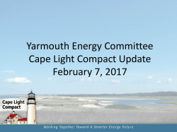 Cape Light Compact - Town of Yarmouth, MA