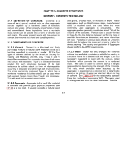 CHAPTER 3- CONCRETE STRUCTURES SECTION