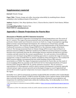 Appendix I: Climate Projections for Puerto Rico