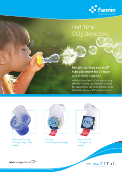 End Tidal CO2 Detectors