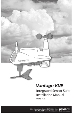Integrated Sensor Suite Installation Manual