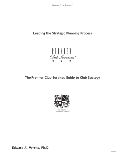 Leading the Strategic Planning Process