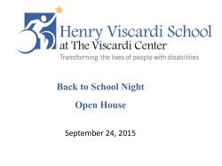 Back to School Night Open House September 23, 2014