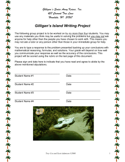 group project (gilligan`s island).