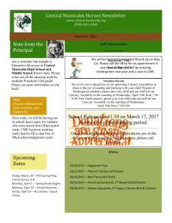 March 17, 2017 - Central Montcalm Public Schools