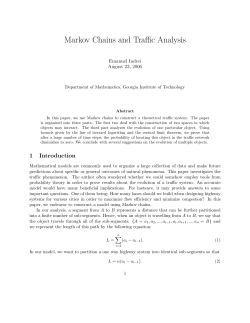 Markov Chains and Traffic Analysis - Rose