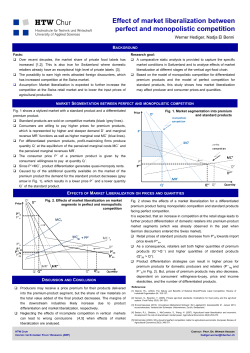 Effect of market liberalization between perfect and monopolistic