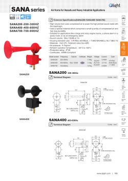 SANA200-200-300HZ SANA400-400-600HZ SANA700-700
