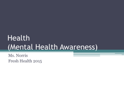 Health (Mental Health Awareness)