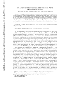 published in SIAM Journal of Control and Optimization34, no. 1