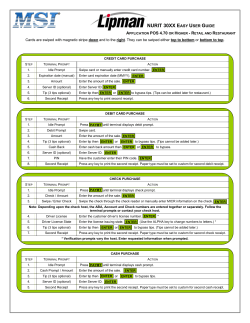 nurit 30xx easy user guide - MSI Merchant Service Inc.