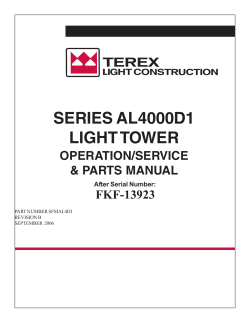series al4000d1 light tower