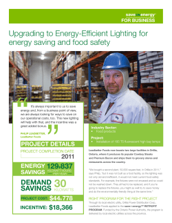 Upgrading to Energy-Efficient Lighting for energy