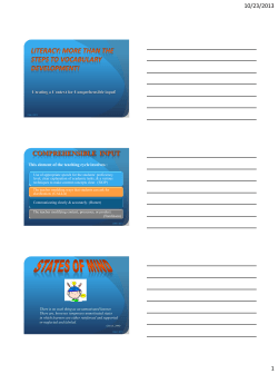 This element of the teaching cycle involves :