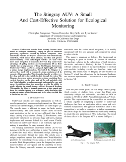 The Stingray AUV: A Small And Cost