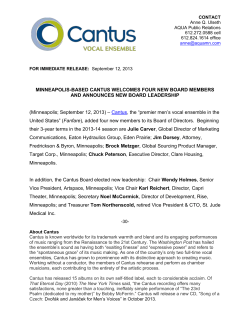 CONTACT Anne Q. Ulseth AQUA Public Relations 612.272.0588