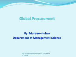 DPS 202 Fundamentals of Supply Chain