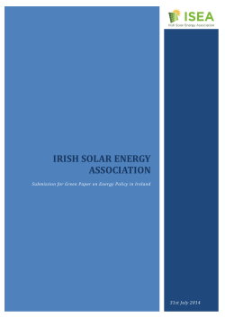 Green Paper on Energy Policy in Ireland