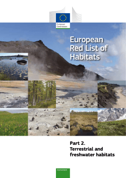 European Red List of Habitats - European Commission